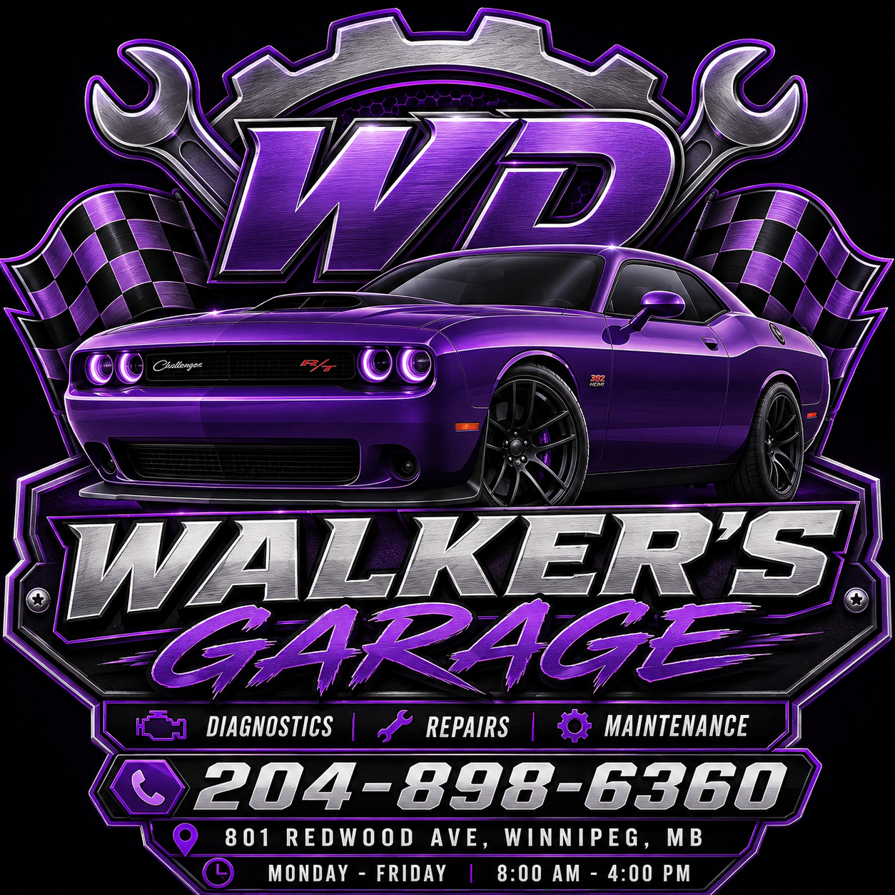 WD Walker’s Garage logo
